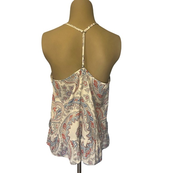 Abercrombie & Fitch Paisley Print Strappy Tank Top Size Medium - Picture 3 of 5